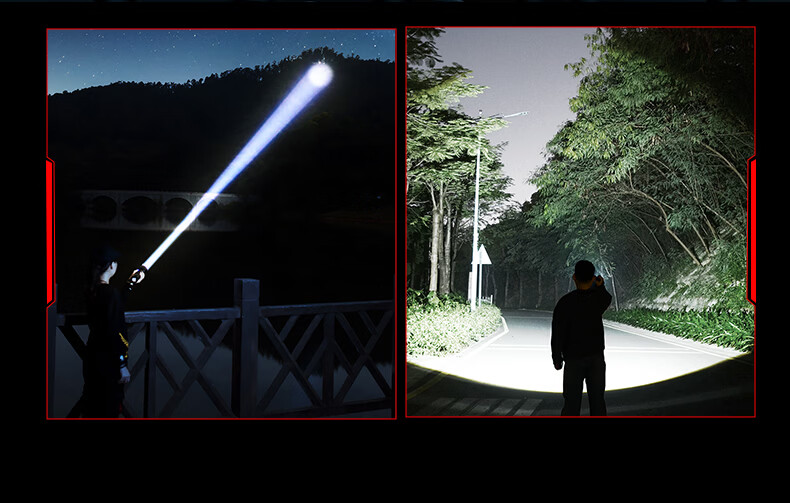 PHILIPS Portable High-Power Flashlight Military-Grade Long Battery Life 200000 Lumens Home Emergency Rechargeable Patrol Outdoor 3151 4