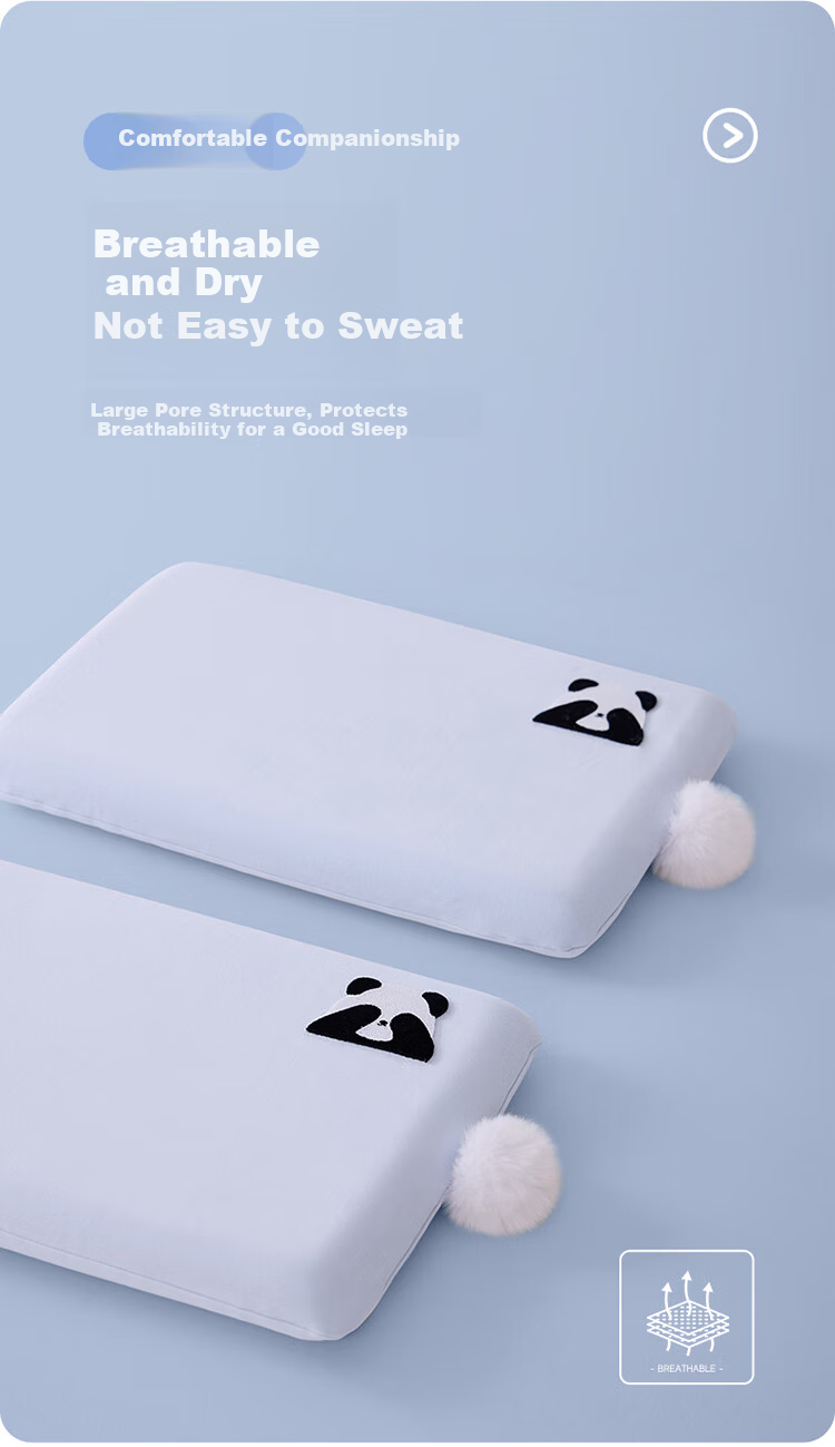 Dohia Pillow Children's Dormitory Memory Foam Pillow Student Slow Rebound Memory Pillow 50*30*5cm [Low Pillow] 4