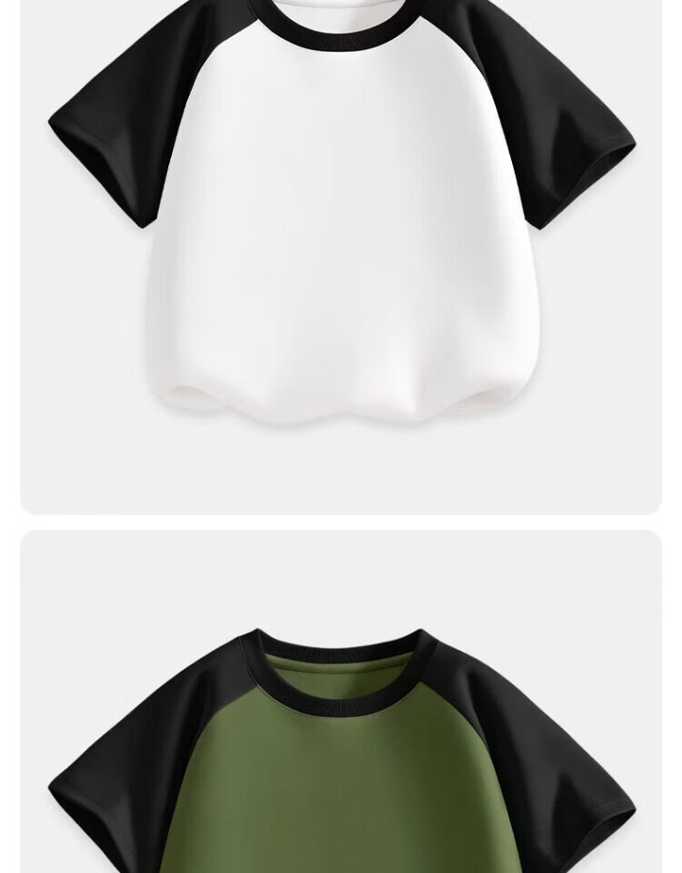 BOBDOG Boys Summer Sportswear Set Stylish Casual Outfit Green White + Black Size 130 12