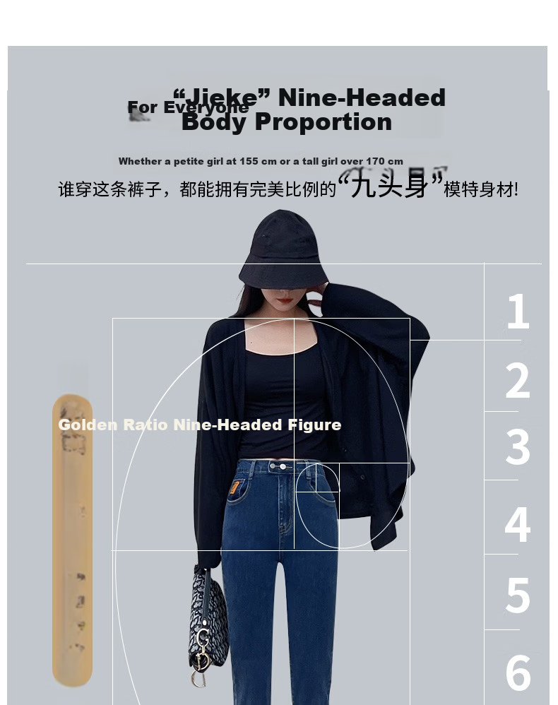 Langsha Women's High-Waist Loose Fit Spring Slimming Skinny Carrot Harem Dad Jeans Thin Denim Pants 5