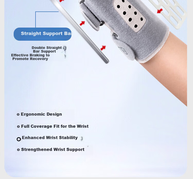 Tuobuzhe Wrist Joint Support Brace Wrist Fracture Protector Tendonitis Wrist Guard Anti-Sprain Recovery Rehabilitation 4
