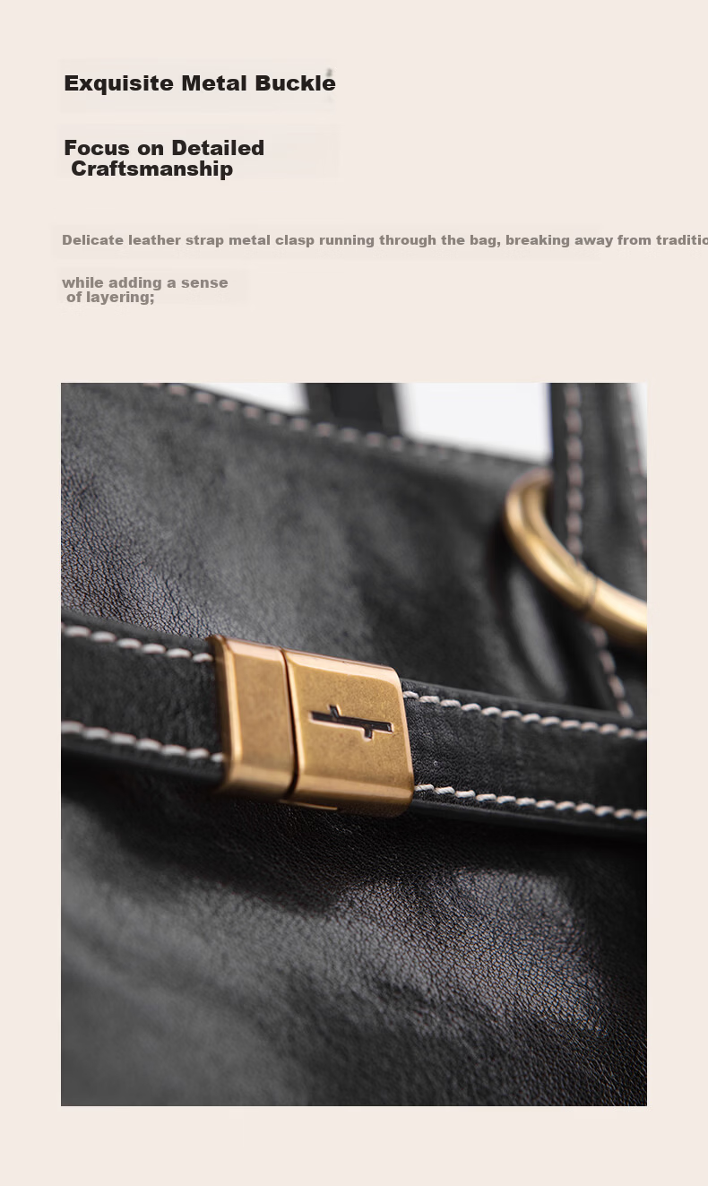 HERBAL HEAVEN Gina Style First Layer Vegetable Tanned Cowhide Shoulder Crossbody Bag Handheld Commuter Luxury Gift Evening Bag 7