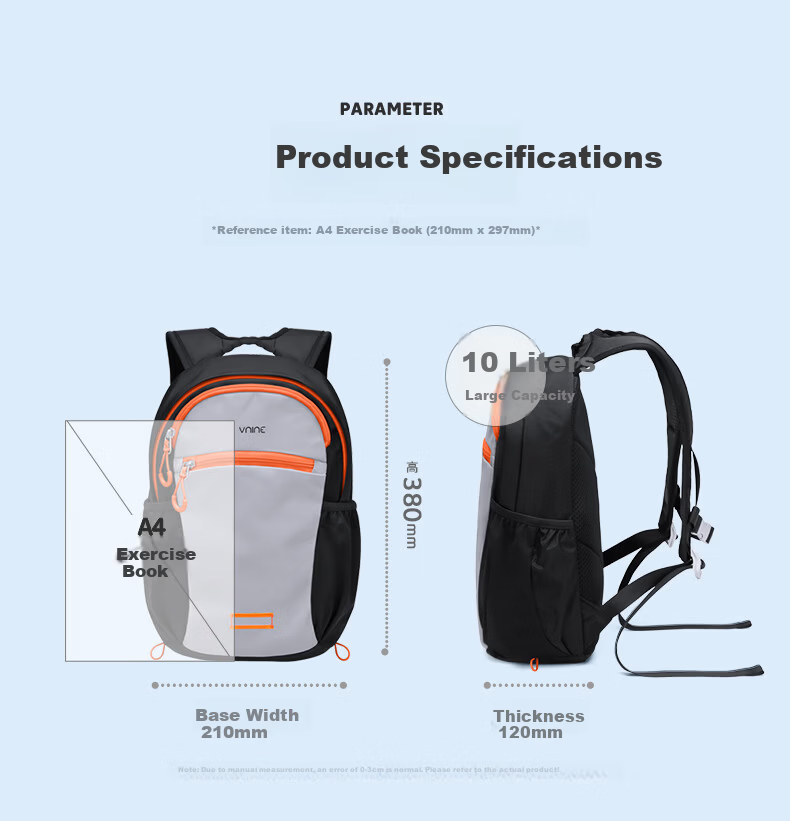 Vnine City Children's Backpack Ultra-Light Breathable School Bag for Boys and Girls Outdoor Study Travel Double Shoulder Bag 13