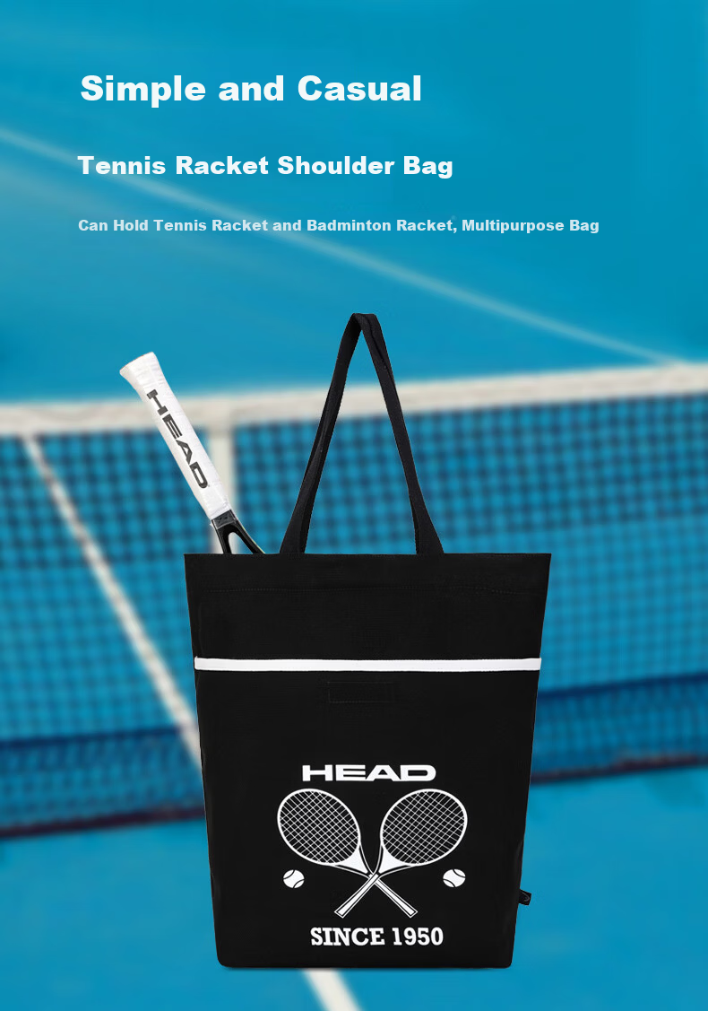 HEAD Tennis Bag Badminton Racket Bag Canvas Fashion Shoulder Bag with Built-in Racket Compartment Unisex 2
