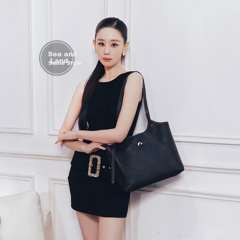 Nalandu [Sea and Land Same Style] 2026 New Dingdang Bag Cowhide Tote Shoulder Bag Birthday 38 Goddess Festival Gift
