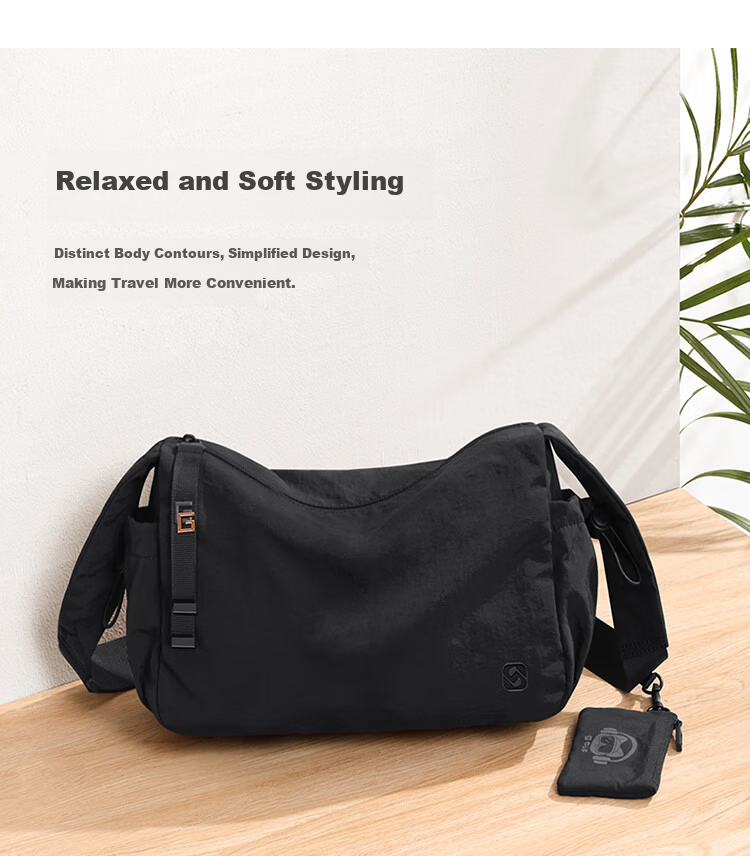 GOLF Men's Casual Shoulder Bag Crossbody Bag Unisex Waterproof Lightweight Cycling Sports Bag for Phone and iPad 9