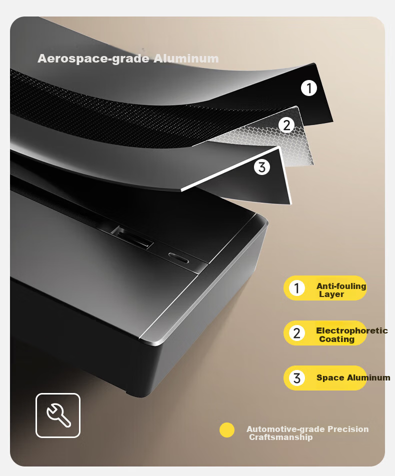 AUX Sensor Light Track Socket Wall-Mounted No-Drill Sliding Track Power Strip 80CM with 5 Large Aperture Five-Hole Outlets Milk Gold 6