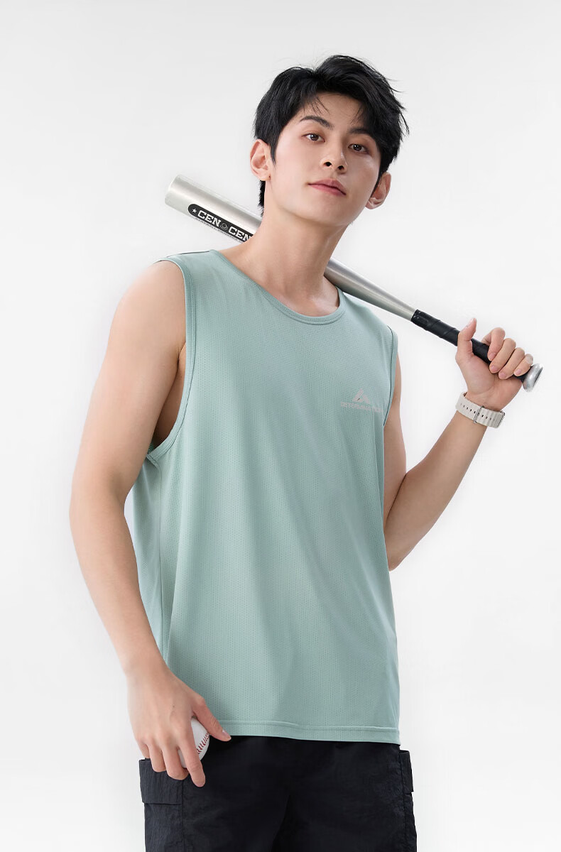 Baleno S&K Series Men's Summer Ice Silk Mesh Quick-Dry Sleeveless Gym Tank Top Vest Student Running Shirt 15