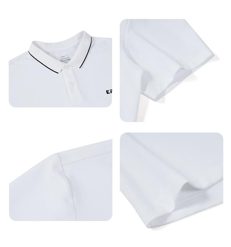 Hongxing Erke Summer Sports Short Sleeve Polo Shirt Outdoor Ice Cool Casual Men's Light Business Micro Collar T-Shirt 21