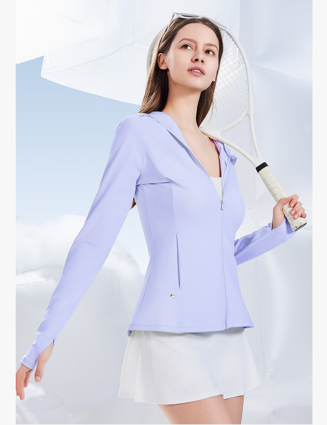 SUPIELD Full Spectrum Professional UV Protection Slim Fit Waist-Defining Sun Protection Jacket for Women, Arctic Gray, Size S 8