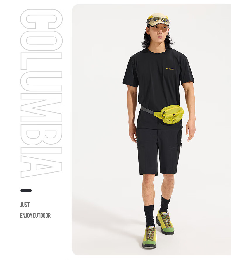 Columbia Men's T-Shirt 26 Spring Summer Urban Outdoor Breathable Crew Neck Short Sleeve AE3130 011 L 16