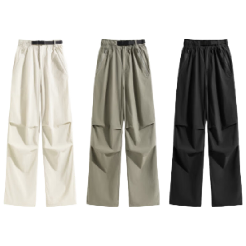 Baleno Cooling Straight-Leg Cargo Pants 2026 Summer Outdoor Sports Skin-Friendly Breathable High-Elastic Wide-Leg Pants