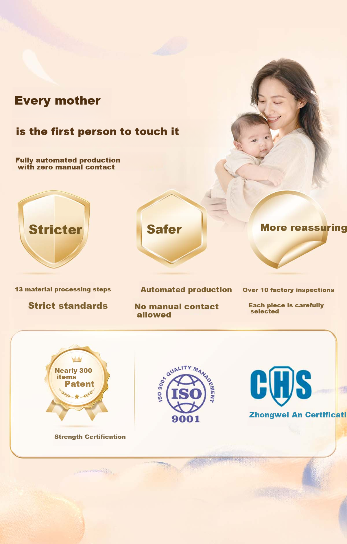 Q-MO Royal Softness Year of the Horse Limited Edition Diapers L60 (9-14kg) E-commerce Pack Stretchy Pants Ultra-thin Breathable 8