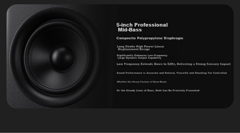 HiVi M200 Neo Desktop HiFi Speaker Wireless Bluetooth Living Room Study TV Computer High Fidelity Audio Black 5