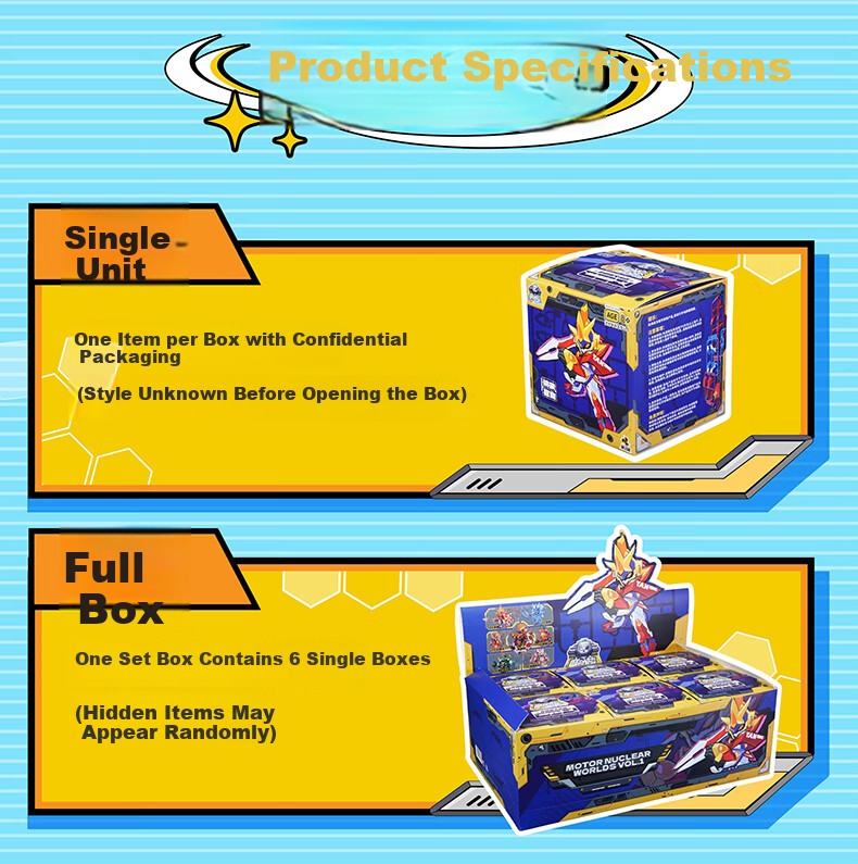 Modon Core Battle Assembly Blind Box Series 1 Q-Version Articulated Joint Building Block Mecha Toy Full Box Set 9