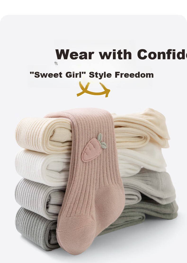 Growth Baby Leggings Spring Autumn Girls Newborn Tights One-piece Outdoor Elastic Footed Bottoms 4