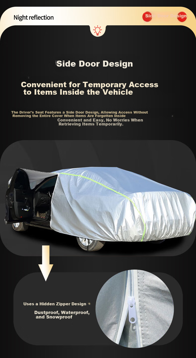 XINSHENGLING Geely Galaxy E5 Car Cover Full Car Sunshade Heat Insulation Rain Snow Frost Protection Car Cover 13