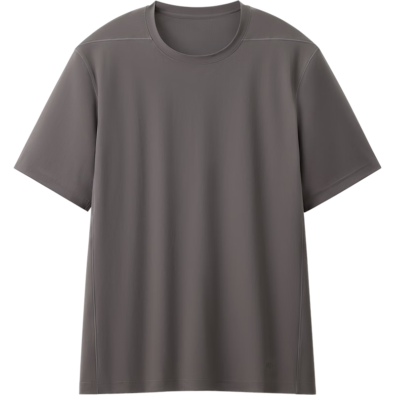 Beneunder Men's Cooling Sports Quick-Dry Ice Silk Breathable Base Layer Short Sleeve T-Shirt DR003 Graphite Gray M