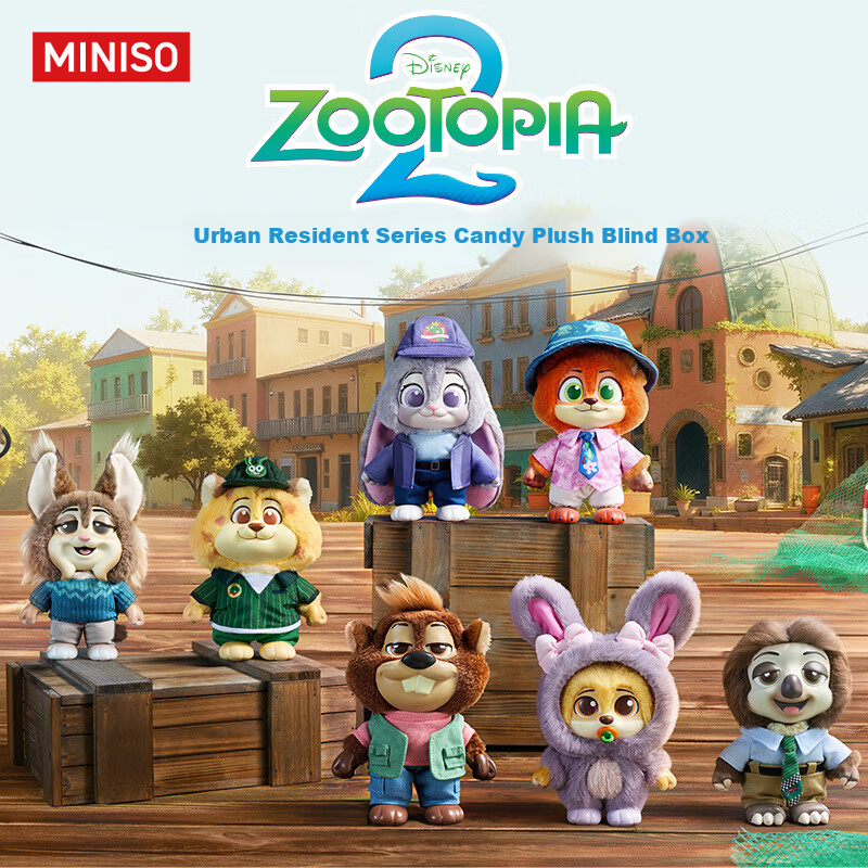 MINISO Disney Zootopia City Residents Figurine Blind Box Desktop Decoration Toy Peripheral Birthday Gift Single Box