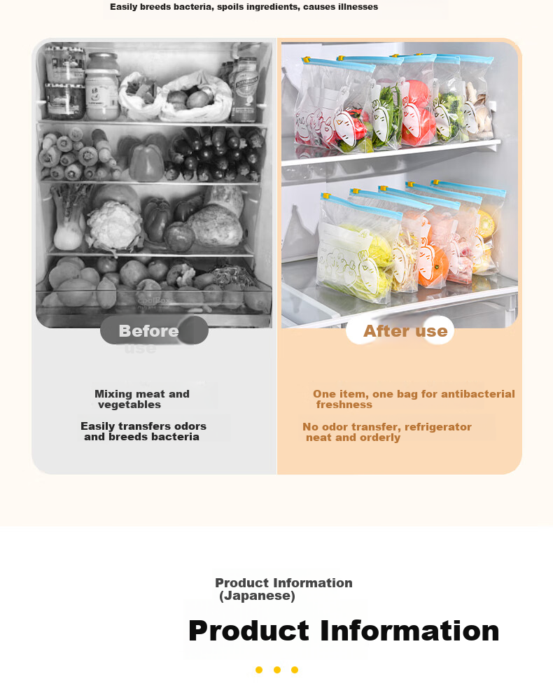 SP SAUCE Antibacterial Fresh-Keeping Sealable Slider Zipper Food Bags Medium + Large Combo 35 Pieces 2