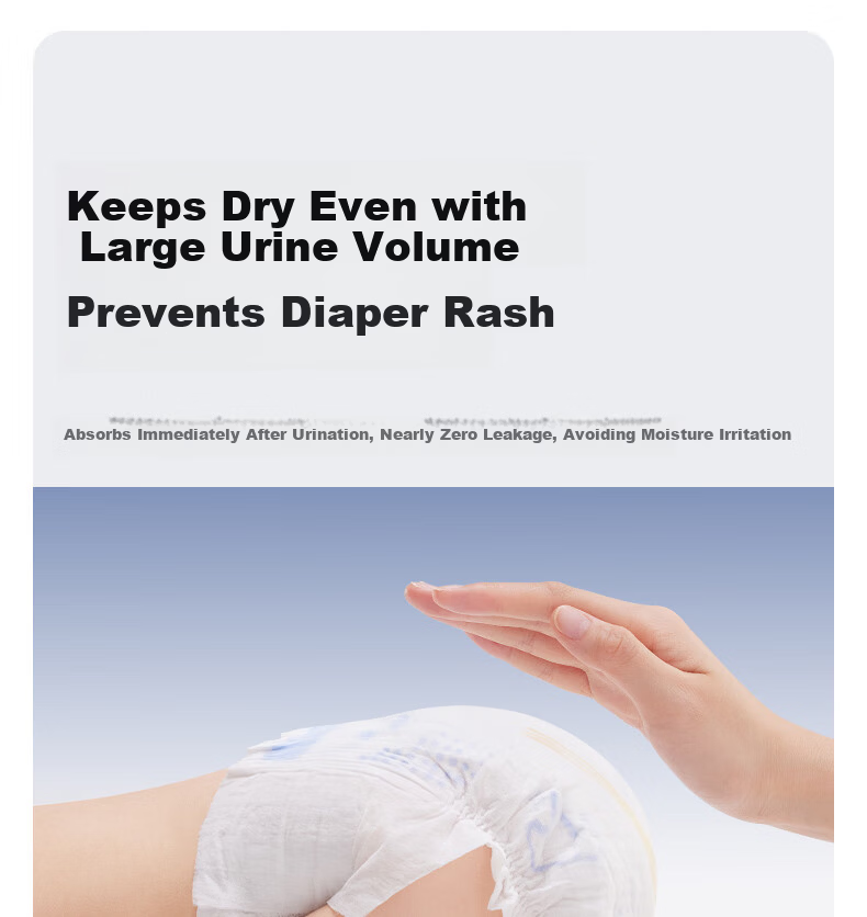 October Crystal Probiotic Luxury Soft Diapers Probiotic Ultra-Thin Breathable Newborn Diapers Size S 34 Pieces 14