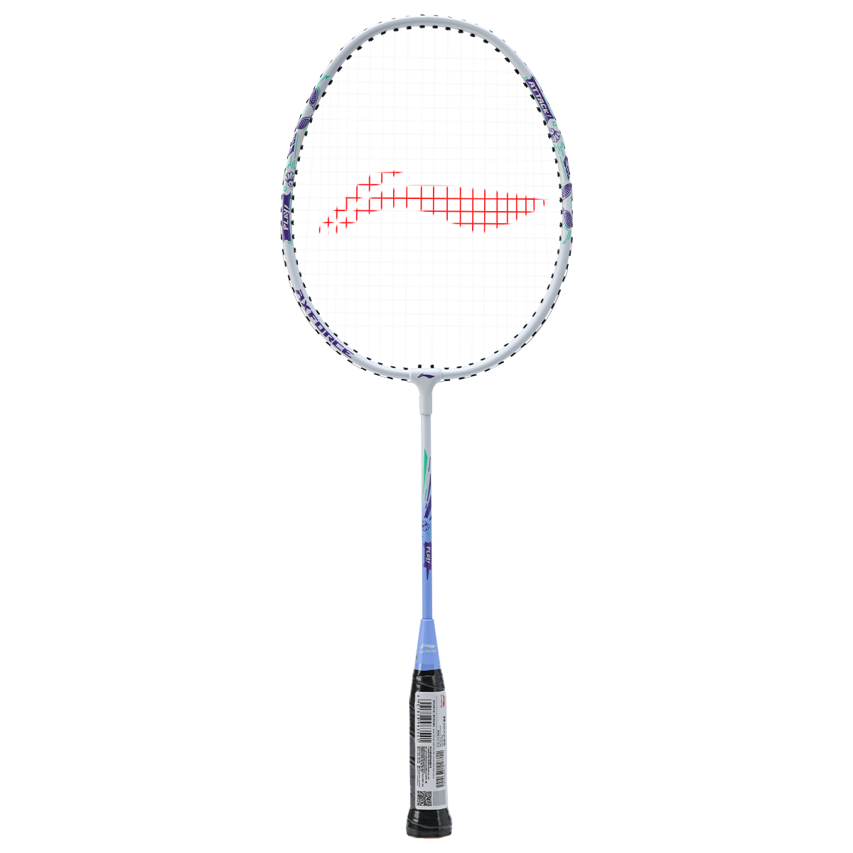 LI-NING Thunder KIDS Badminton Racket Single Racket Lightweight Blue Pre-Strung for Youth and Adults Parent-Child Use