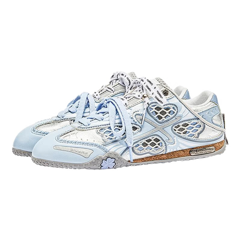 ON MAX 520 Gift Summer New Four-Leaf Clover Breathable Mesh Training Shoes Slip-On Casual Unisex Blue Size 42
