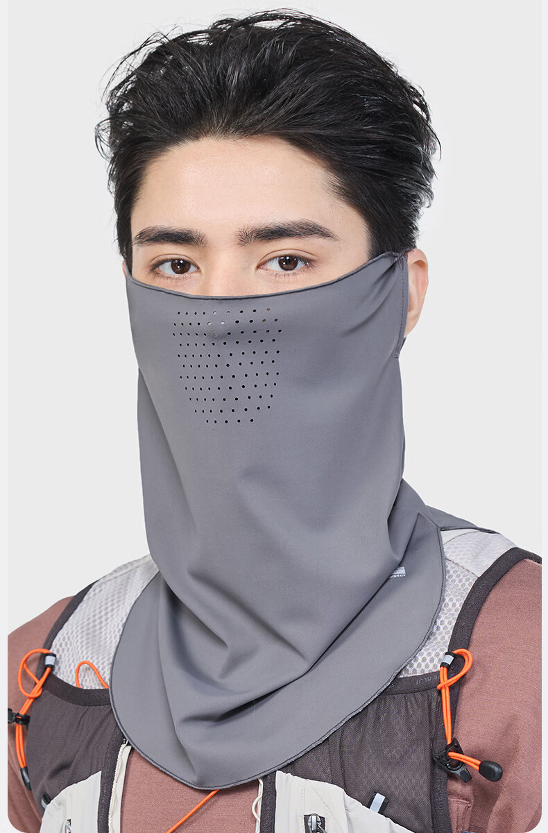 MISSION UV Ice Silk Sun Protection Face Mask for Men, Cycling and Mountaineering, Summer UV Protection Neck Cover, Full Face Sun Shield Mask 10
