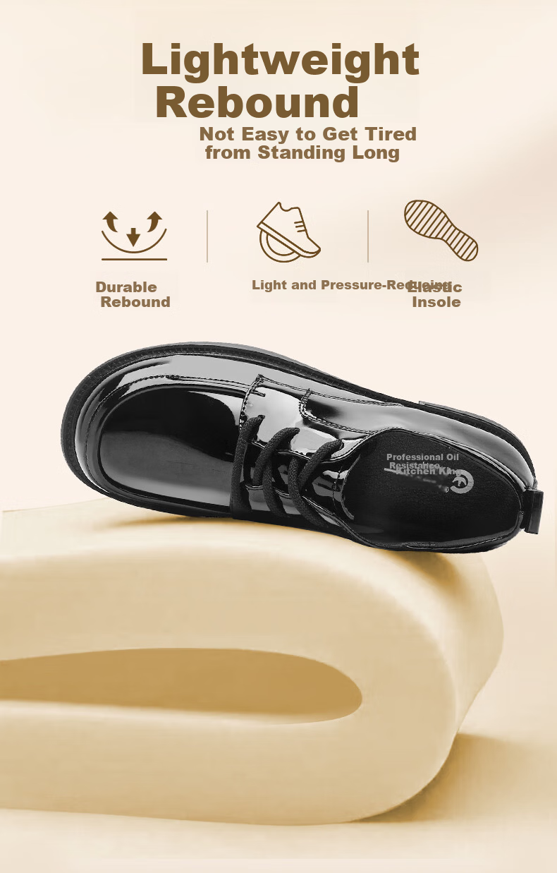 Chef King Women's Loafers Non-slip Commuter Work Shoes Versatile British Style Small Leather Shoes 2025 New Matte Model Size 38 8