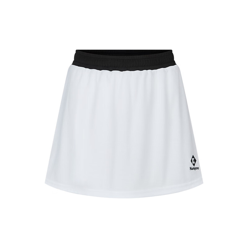 KUMPOO 26th Anniversary New Badminton Skirt Sweat-Absorbing Quick-Dry Breathable Skirt K261W-7549 White S