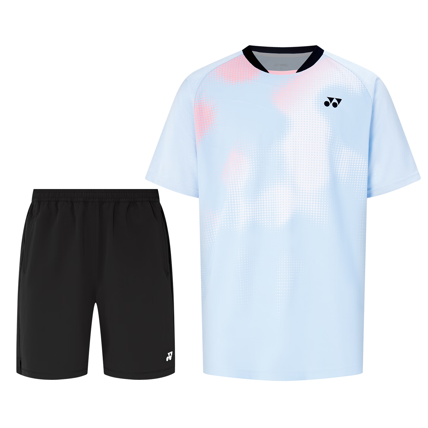 YONEX Badminton Short Sleeve and Shorts Fashion Sports Set Competition Training Team Purchase 1100126BCR Pearl Blue O