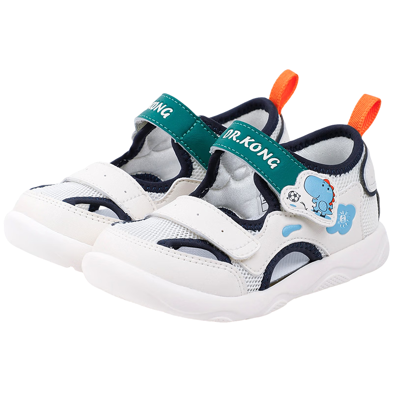 DR·KONG Toddler Summer Breathable Boys' Cartoon Cute Sandals 2S14B2019DM Beige/Khaki Size 25