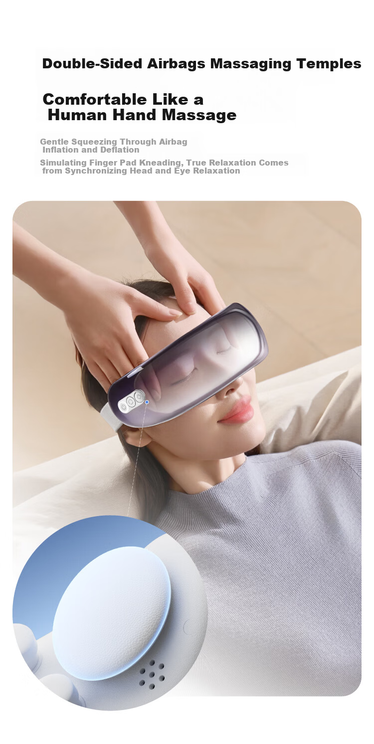 JD Original Eye Massager E7Zone, Quiet Airbag Eye Care Exercise, Visible Heat Therapy Eye Mask, Eye Massage Device for Children, Birthday Gift for Men And Women, Present for Mom on Mother's Day 9