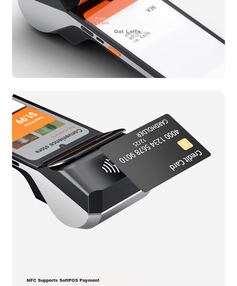 Sunmi V3 Standard Edition Handheld POS Terminal Takeout Order Mobile Ordering Payment Queue Number Retail Management Receipt and Label Dual Printing 13