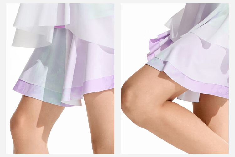 Moodytiger Fairy Family Girls' Quick-Dry Cool Summer High-Waist Lightweight Breathable Sports Skirt 13