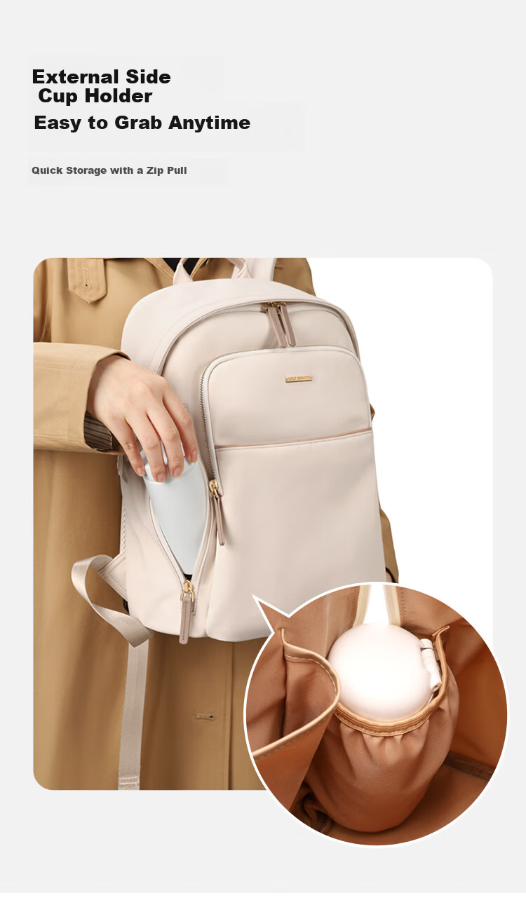 GOLF Commuter Women's Backpack 14-inch Laptop Bag Business Travel Casual Lightweight School Bag 8