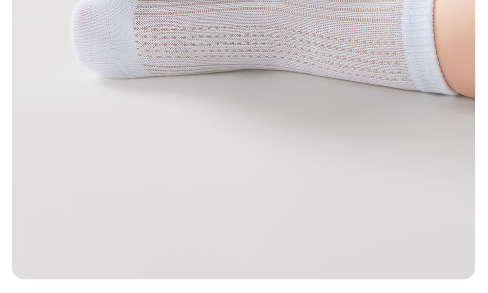 Betis Children's Socks Summer Thin Newborn Baby Mesh Mid-Calf Socks Solid Color Indoor Non-Slip Cooling Socks 8