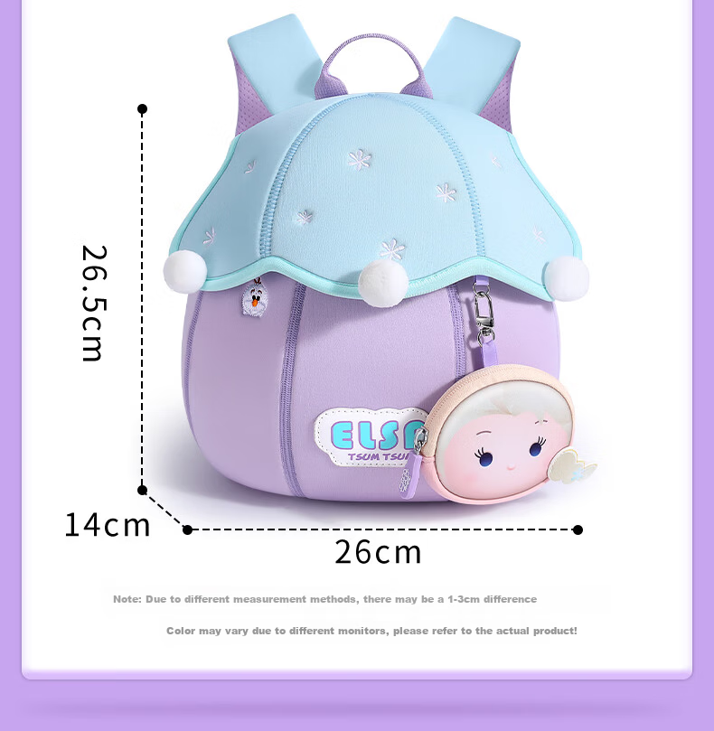 Disney Elsa Princess Backpack Kindergarten Girls Children Toddler 3 Years Old 2 Girls Small Large Class 5 Small School Bag Birthday Gift 16