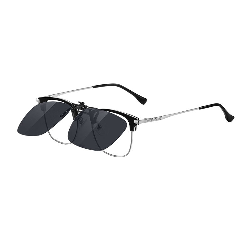 HLA Polarized Clip-On Sunglasses for Men and Women, Driving Clip-On Sunglasses for Prescription Glasses