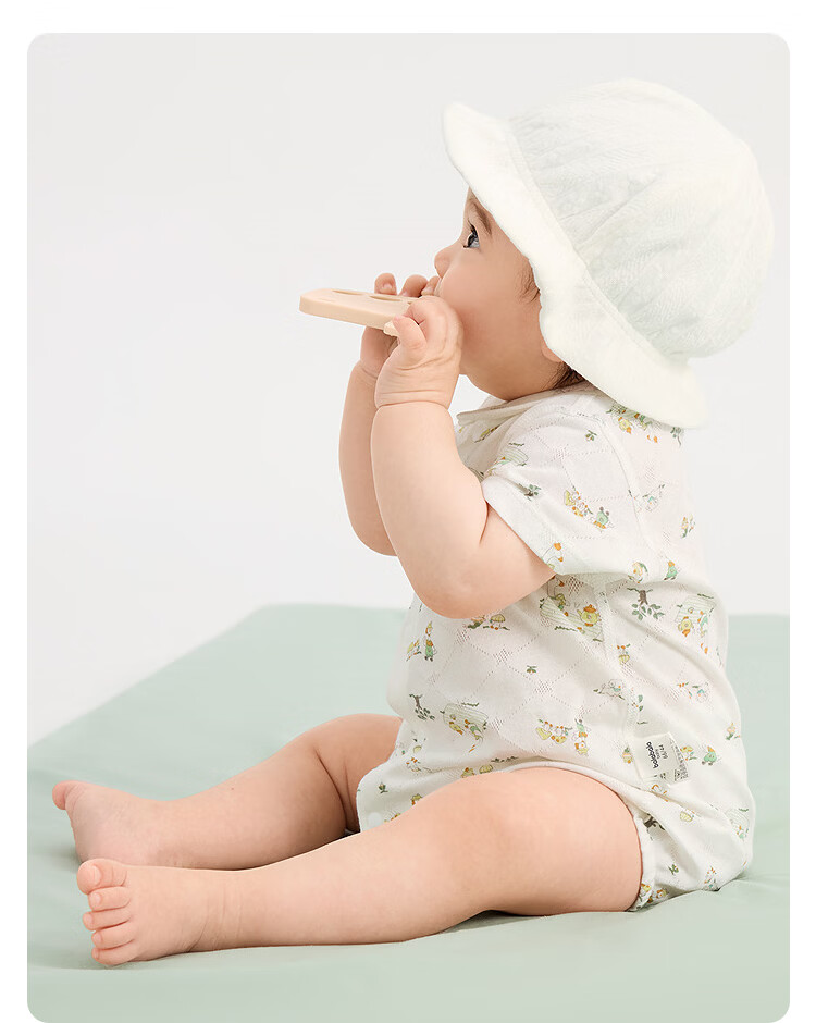 BALABALA Children's Cotton Triangle Shirt, New Summer Thin Style, Baby Bodysuit Two-Piece Set, for Newborns 0-6 Months 23