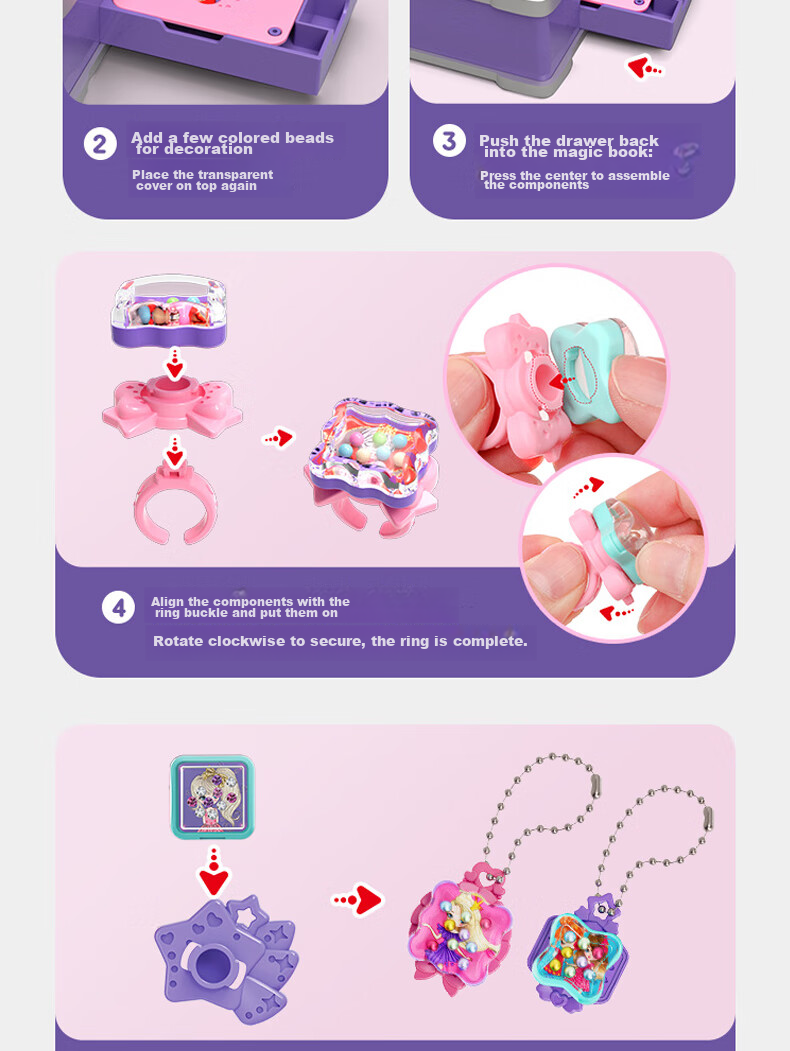 Diyu Valentine's Day Music Box, Rotating Ballet Girl, Jewelry Box, Children's Birthday Gift for Girls 6