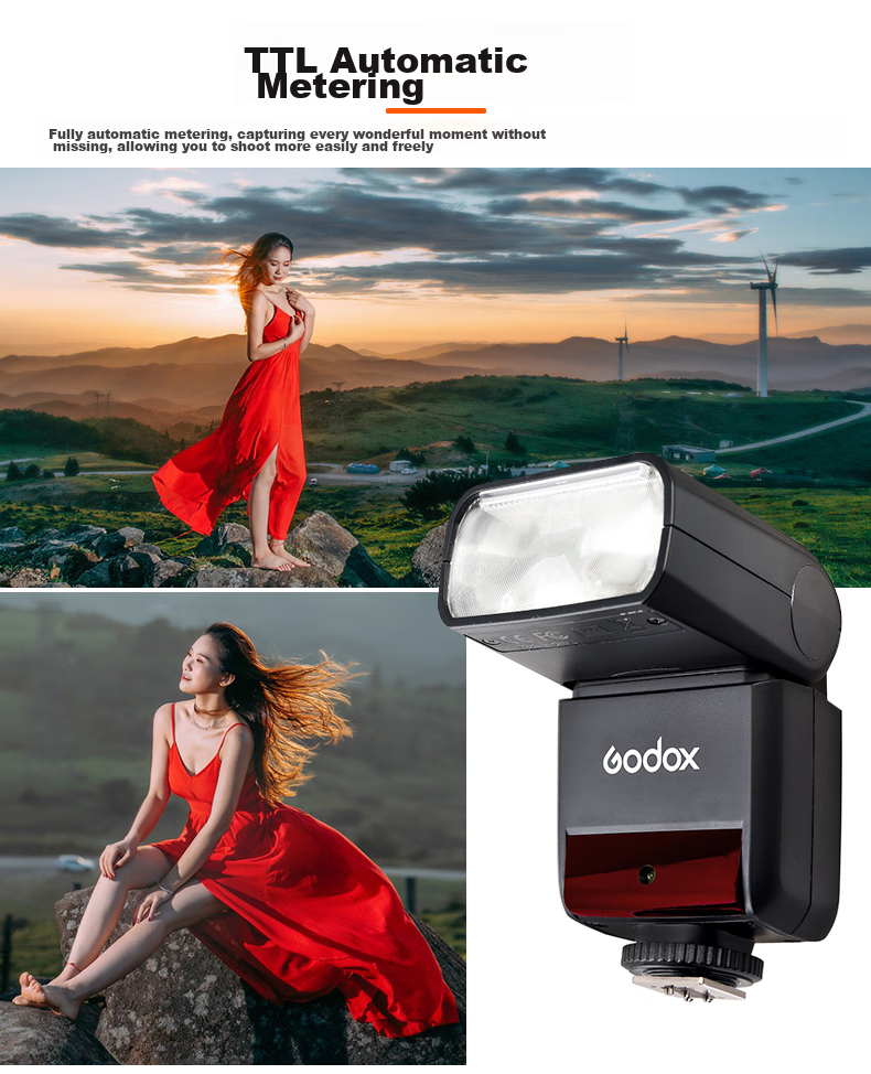 Godox TT350S Hot Shoe Light, Outdoor Photography Light, Sony Version, High-Speed TTL Hot Shoe Light 6