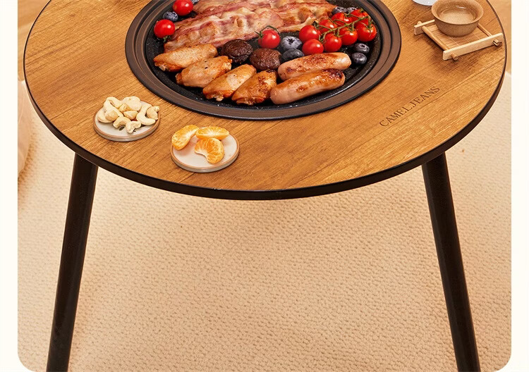 CAMELJEANS Electric and Charcoal Dual-Use Tea Boiling Table BBQ Grill for Home and Outdoor Camping 175CH25026 12