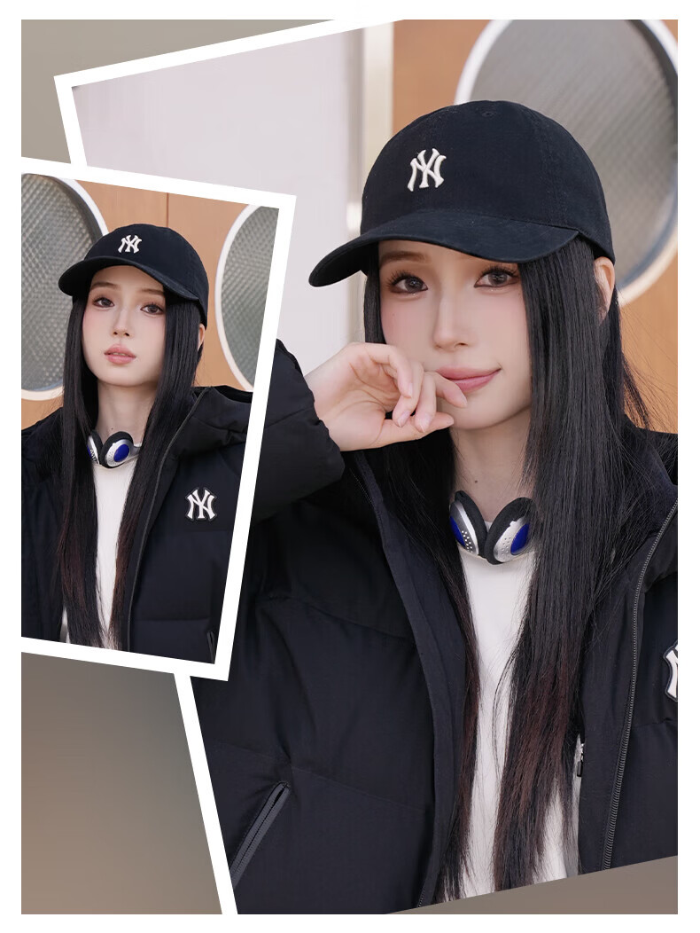MLB Soft Top Baseball Cap Unisex Zhang Ruonan Style 38 Goddess Festival Gift 3ACPB076N-50BKS-F 11