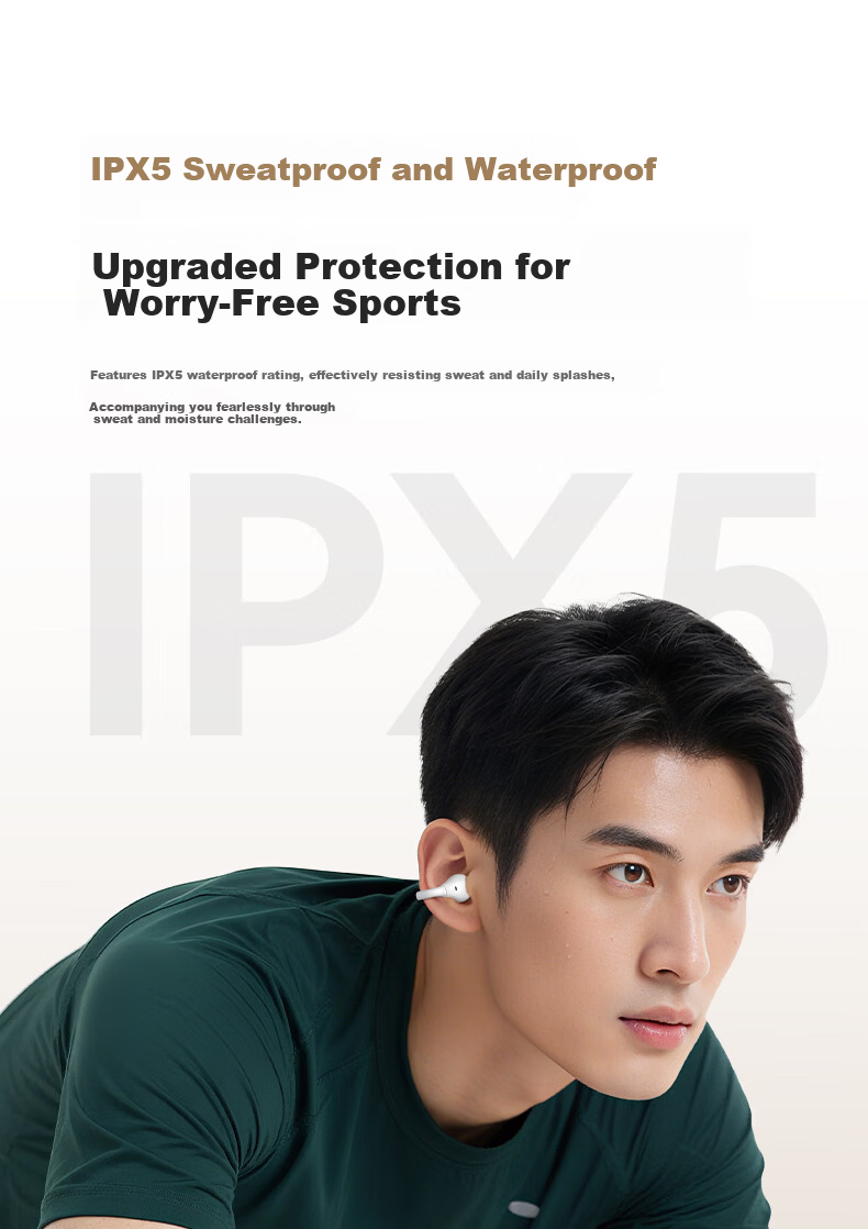 BUGANI Fit B17 Clip-On Bluetooth Earphones Open Wireless Non-In-Ear AI Simultaneous Translation Noise Cancelling Running Sports Music Gaming E-Sports Call Noise Reduction Black 13
