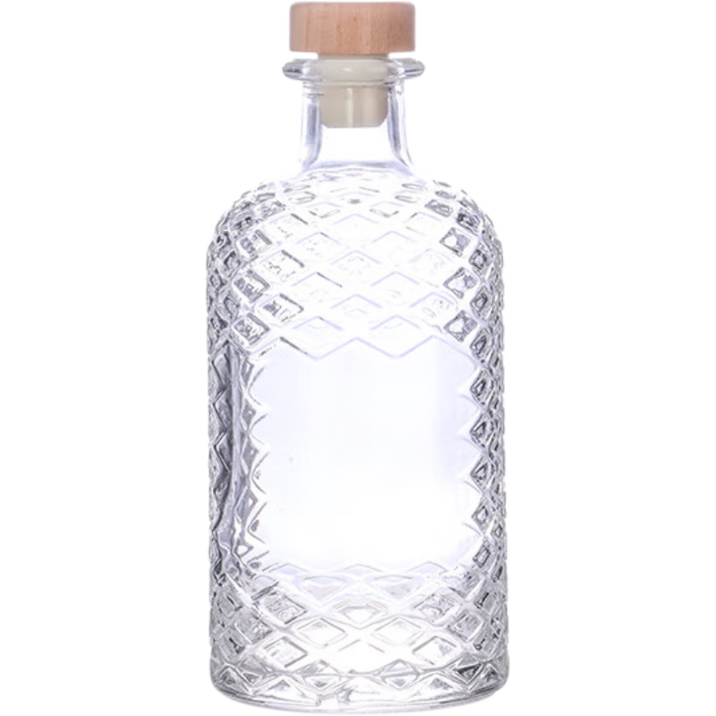 BJ Wine Bottle, Empty Bottle 500ml, Infusion Bottle, Fruit Wine Bottle, Sealed Brewing Jar, Infusion Container, Liquor Decanting Bottle, Wine Jar