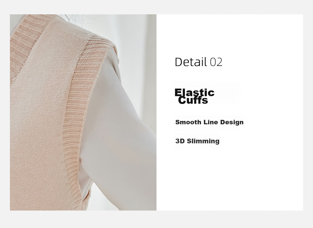PinCai Knitted Vest for Women, V-Neck Sweater, Sleeveless Cardigan, Loose-Fitting Top P137Z5837 13