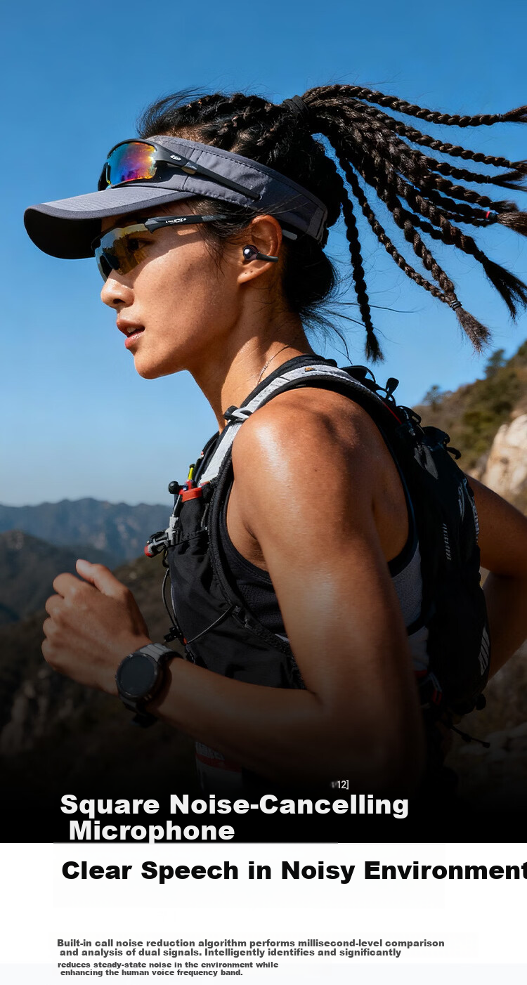 KUGOU ET300 Bluetooth 6.0 Clip-On Bone Conduction Earphones Open-Ear Wireless Sports Running Music Gaming Noise-Cancelling Long Battery Life 20