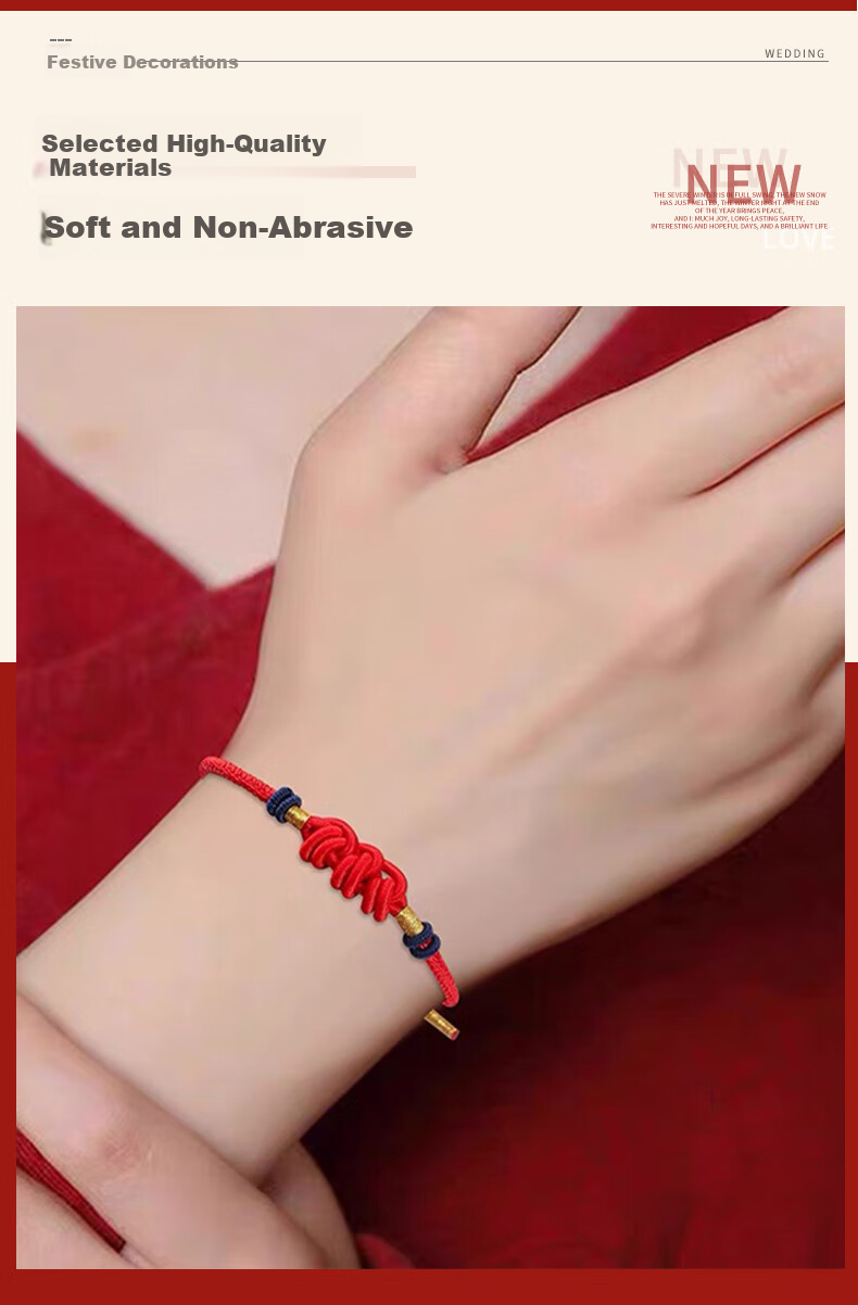 Dream Bridge Handwoven Wenchang Knot Red String Bracelet for High School Entrance and College Entrance Exam Success, 100-Day Oath Ceremony, Birthday Gift 2
