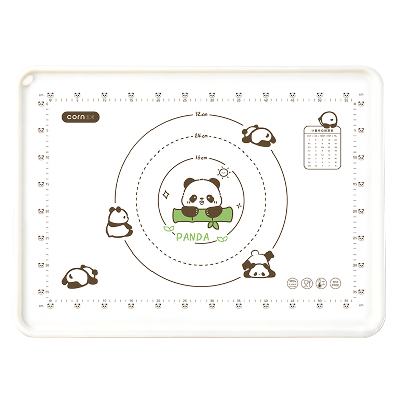CORN Corn Dough Kneading Mat Antibacterial Silicone Rolling Mat Dough Board Food-Grade Children's Baby Lunch Box